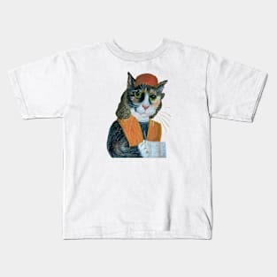 Musician Cat Leo Kids T-Shirt